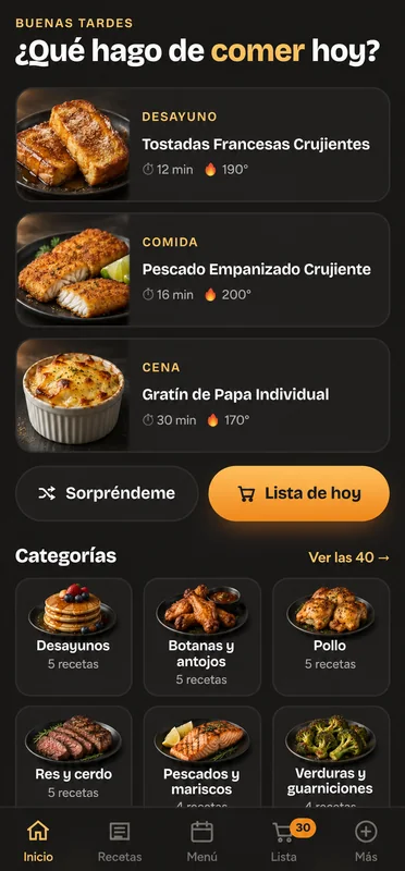 ¿Qué hago de comer hoy?