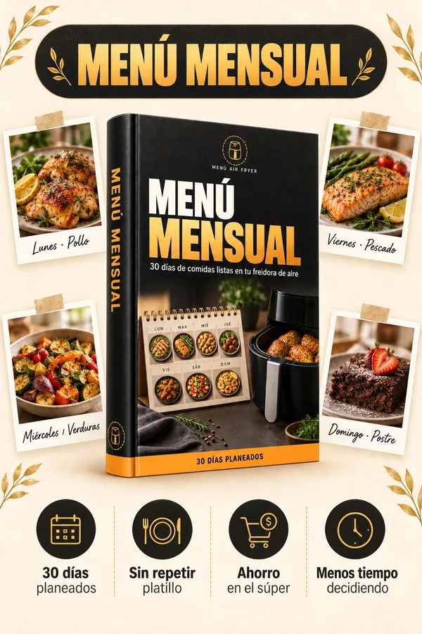 Bono: Menú Mensual en Freidora de Aire