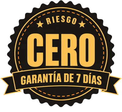 Sello: riesgo cero, garantía de 7 días